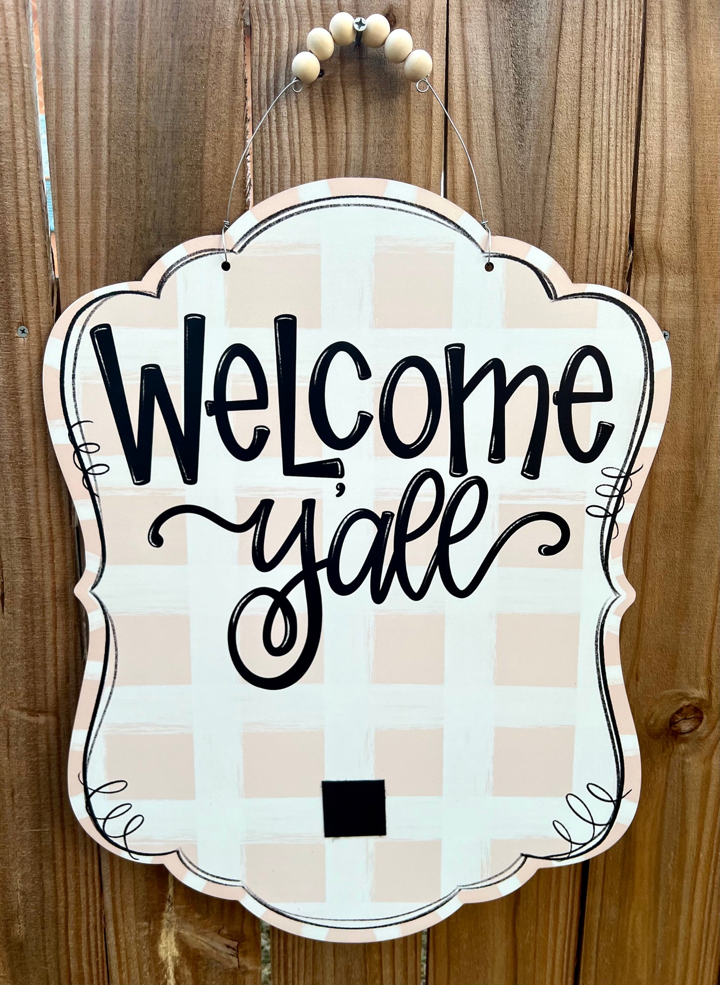 Welcome Y’all Interchangeable Door Hanger