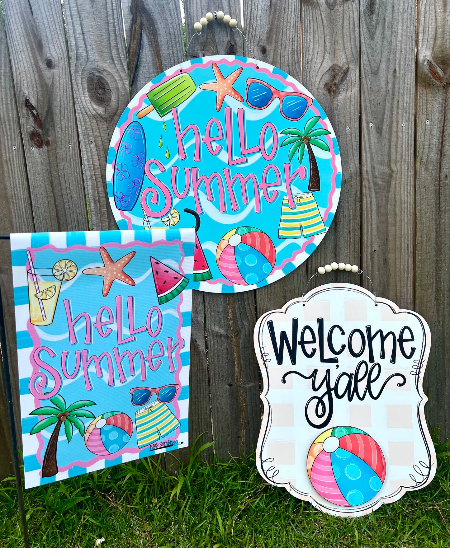 Hello Summer Garden Flag