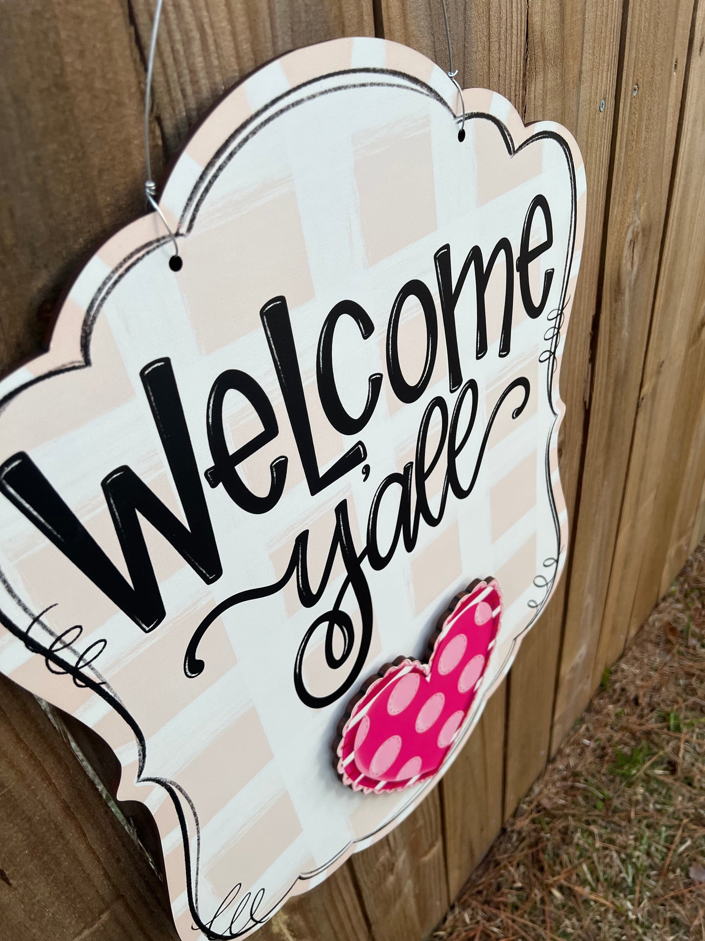 Welcome Y’all Interchangeable Door Hanger