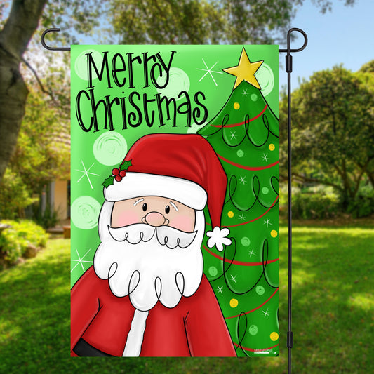 Santa Garden Flag