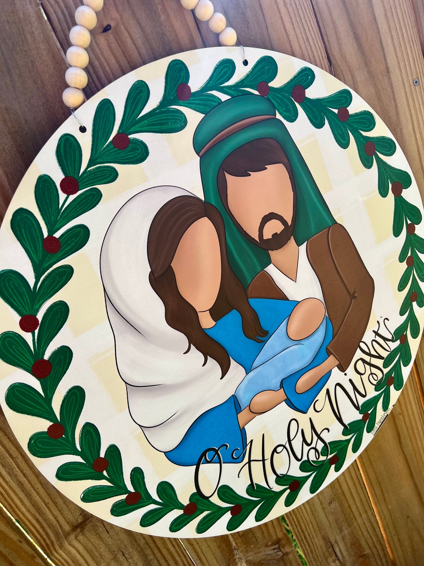 O Holy Night Door Hanger